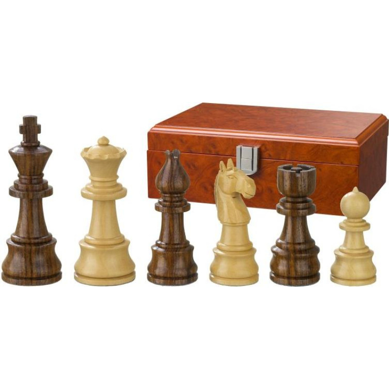 Philos Chess pieces Theoderich, king height 95 mm, in wooden box šaha figūras 2030