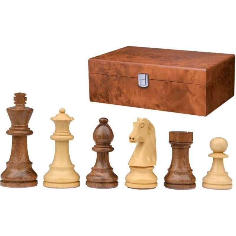 Philos Chess pieces Artus, king height 110 mm, in wooden box šaha figūras 2189