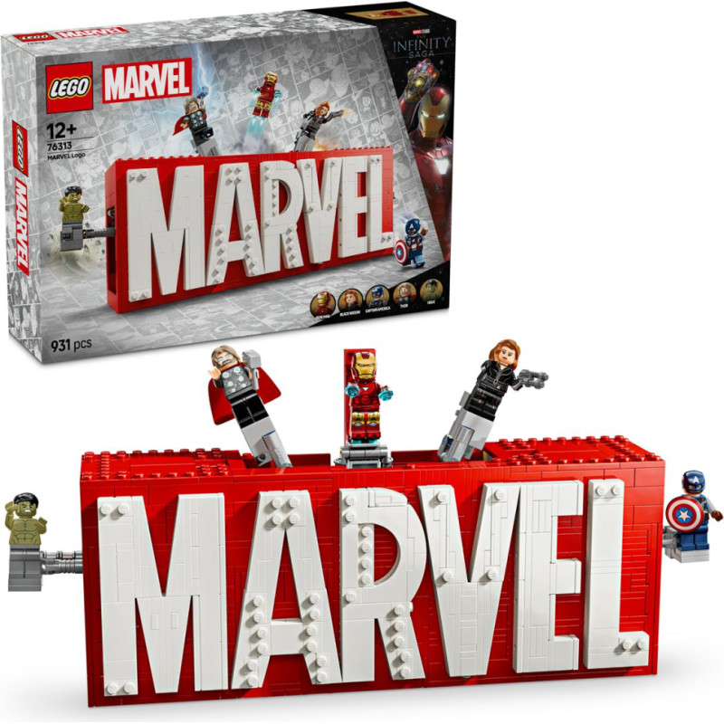 ''Lego'' LEGO® Marvel: MARVEL Logo & Minifigures (76313)