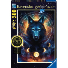 Ravensburger Puzzle: Starline - Wolf (Glow in the Dark) (500 pcs) (12000442)