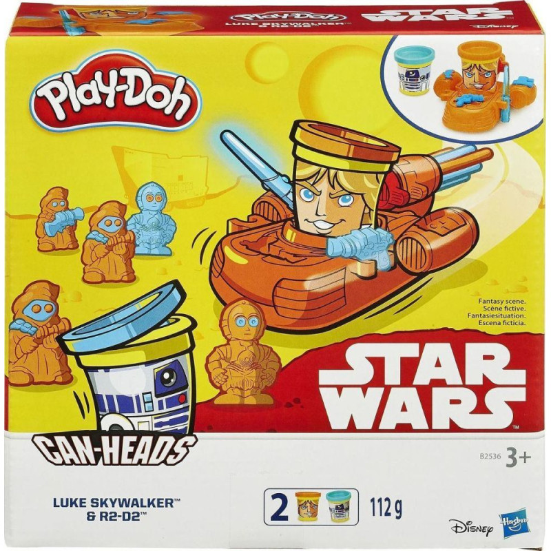 Hasbro PLAY-DOH STAR WARS CAN-HEADS - LUKE SKYWALKER  SNOWTROOPER (B2918)