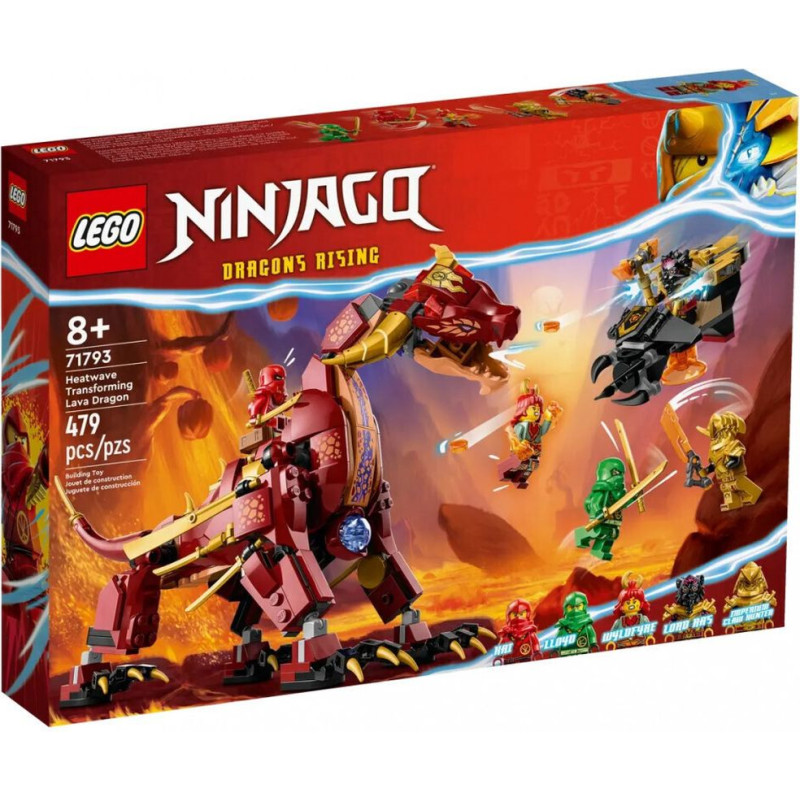 Lego ® NINJAGO®: Heatwave Transforming Lava Dragon (71793)