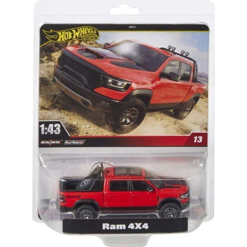 Mattel Hot Wheels: Premium Real Readers - Ram 4x4 1:43 Vehicle (HWT07)