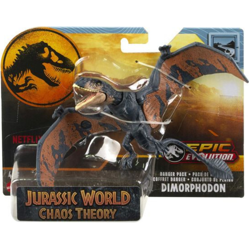 Mattel Jurassic World Epic Evolution: Chaos Theory Danger Pack - Dimorphodon Action Figure (HTK54)