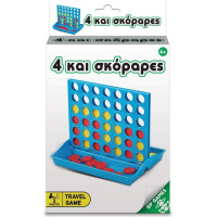 Giochi Preziosi Travel Game - 4 Και Σκόραρες (Ελληνική Γλώσσα) (TAV00000)