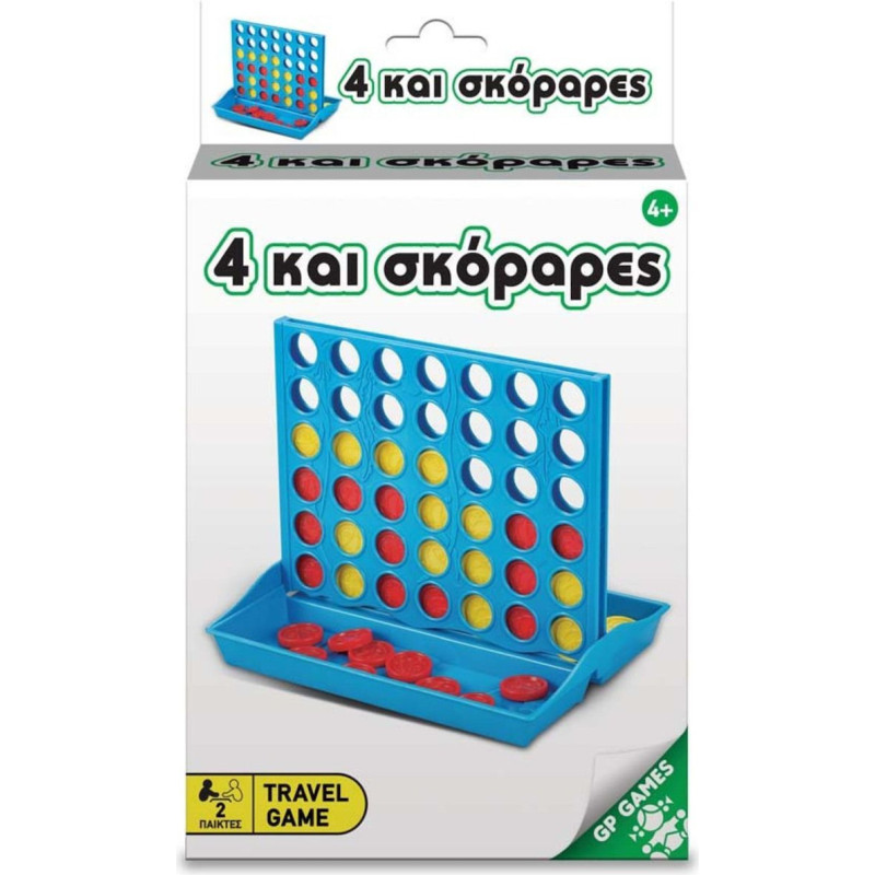 Giochi Preziosi Travel Game - 4 Και Σκόραρες (Ελληνική Γλώσσα) (TAV00000)