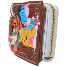 Loungefly Disney: Winnie the Pooh - Holiday Scene Pooh And Friends (Glows In The Dark) Zip Around Wallet (WDWA3162)