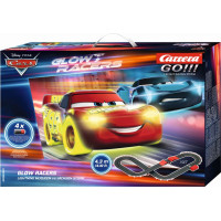 Carrera Rc Carrera GO!!! Set: Disney Cars - Glow Racers Lightning McQueen VS Jackson Storm - Battery Operated 1:43 (20063521)