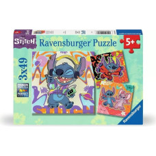 Ravensburger Puzzle Disney: Stitch - Play the Day Away (3x49pcs) (12001070)