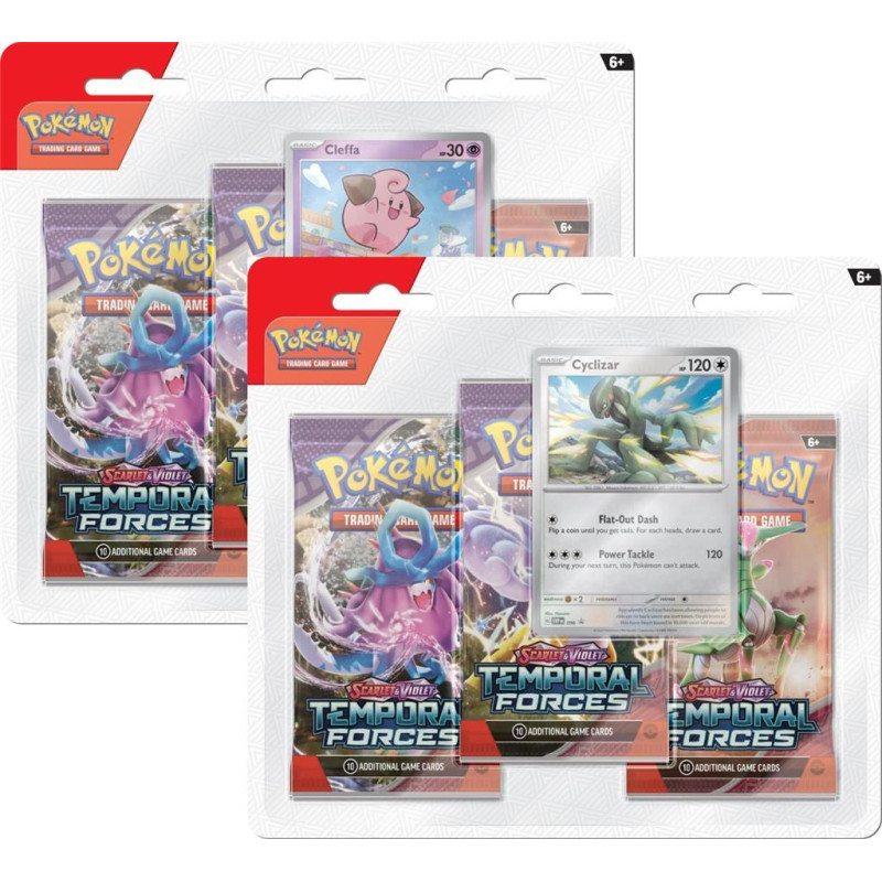 Pokemon TCG Scarlet & Violet - Temporal Forces - 3 Pack Blister Box (12)