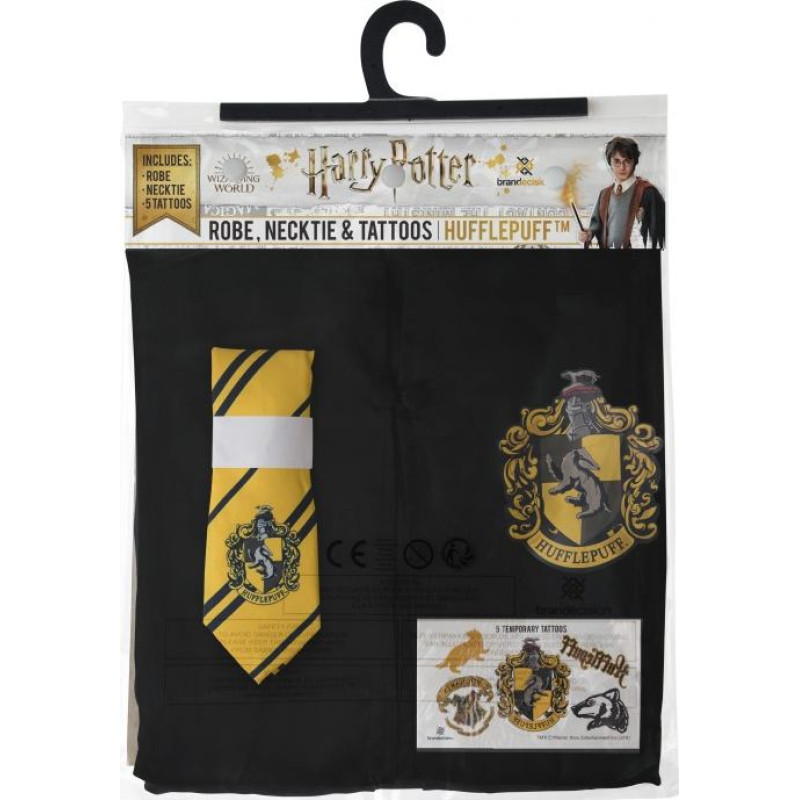 Cinereplicas Harry Potter Entry Robe, Necktie & Tattoos Hufflepuff kids EU