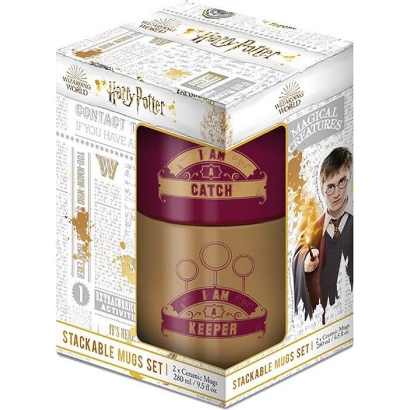 Pyramid Stackable Mug Set Harry Potter (Catch & Keeper)