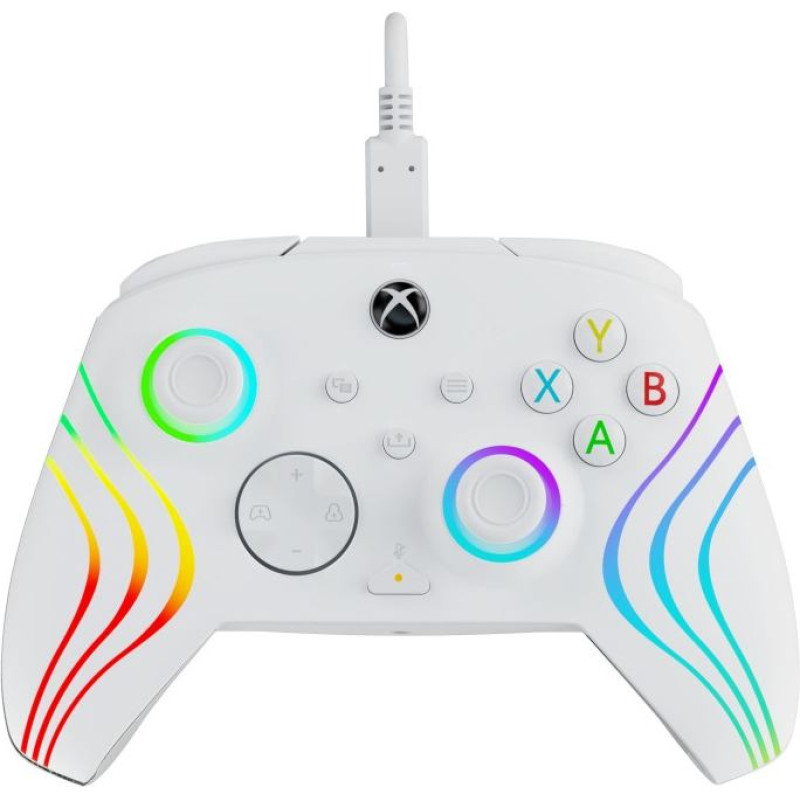 PDP Afterglow Wave Wired Controller - White PC, Xbox One, Xbox Series X