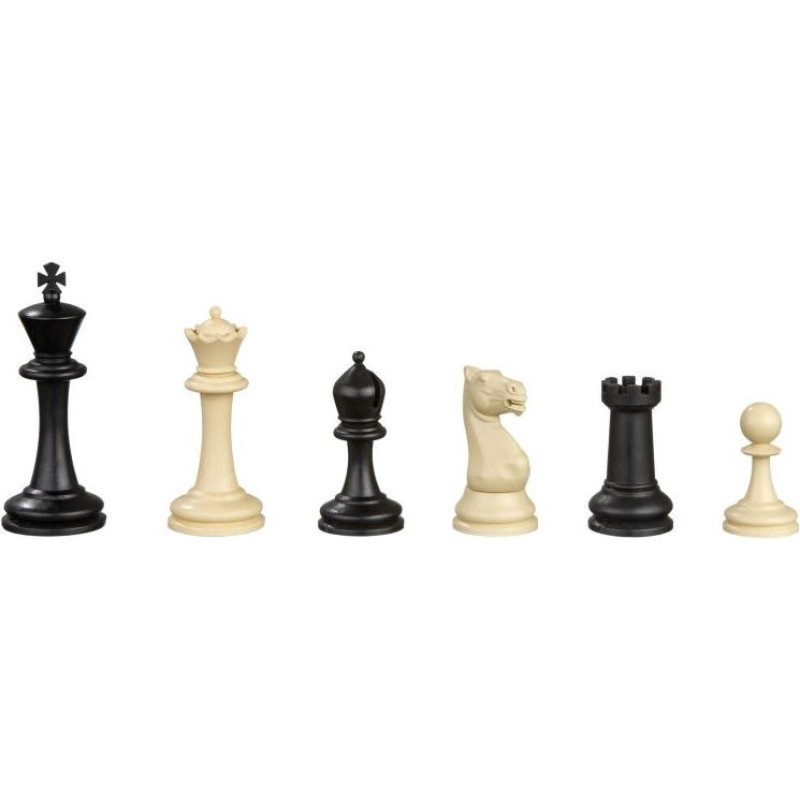 Philos Chess pieces Nerva, king height 95 mm, plastic, black cream, in polybag šaha figūras 2015