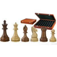 Philos Chess pieces Karl der Große, king height 95 mm, in wooden box šaha figūras 2255