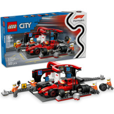 ''Lego'' LEGO® City: F1® Pit Stop & Pit Crew with Ferrari Car (60443)