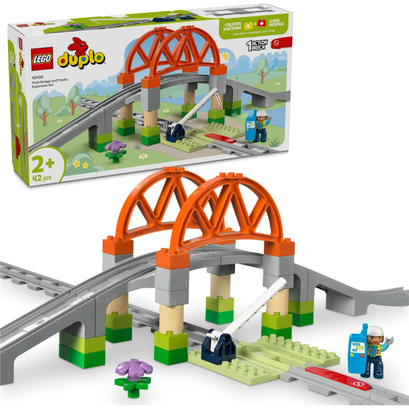 Lego ® DUPLO® Town: Train Bridge and Tracks Expansion Set (10426)