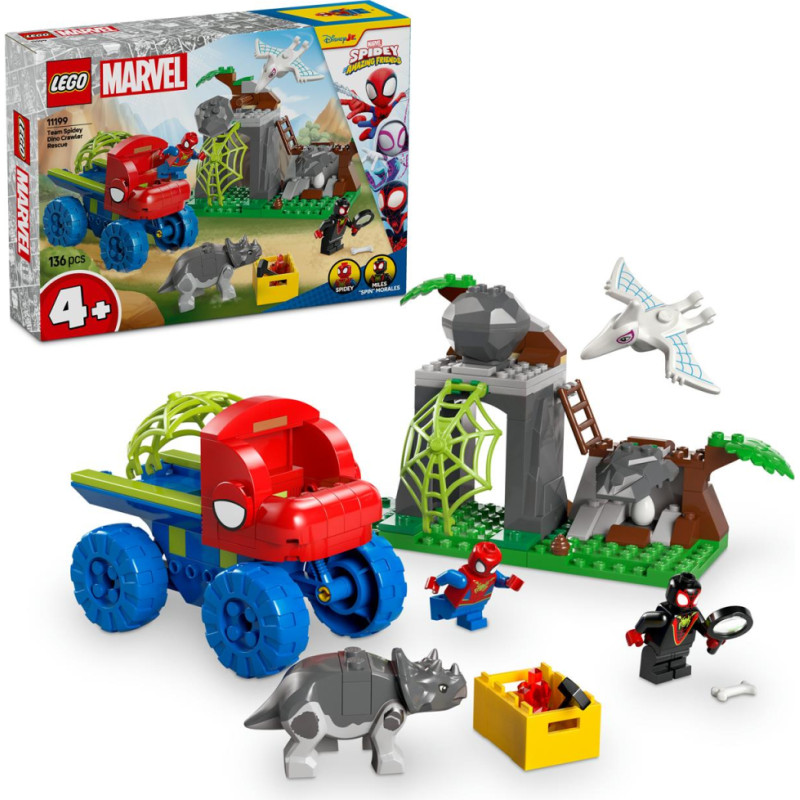 ''Lego'' LEGO® Marvel: Spidey And His Amazing Friends Team Spidey Dino Crawler Rescue (11199)