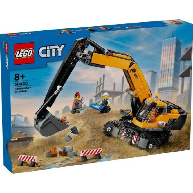 Lego ® City Great Vehicles: Yellow Construction Excavator (60420)