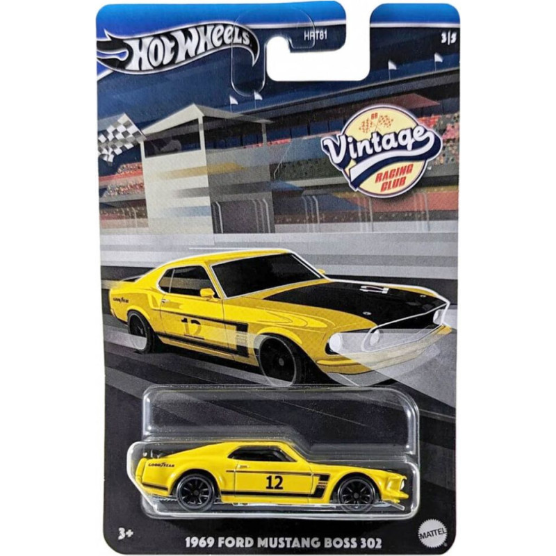 Mattel Hot Wheels: Vintage Racing Club - 1969 Ford Mustang Boss 302 (HRV08)