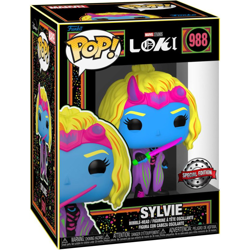 Funko Pop! Marvel Studios: Loki - Sylnie (Black Light) (Special Edition) #988 Bobble-Head Vinyl Figure