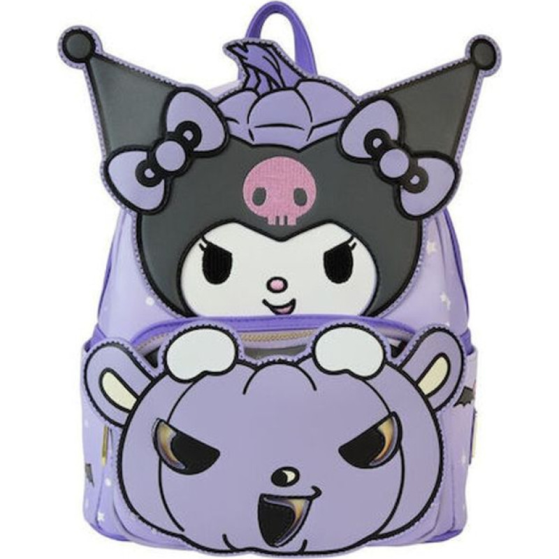 Loungefly Sanrio: Kuromi - Pumpkin (Glows in the Dark) Mini Backpack (SANBK0537)