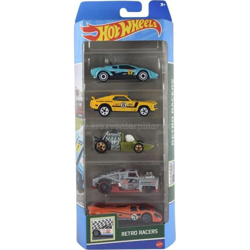 Mattel Hot Wheels - Retro Racers (Set Of 5) (HTV50)