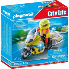 Playmobil Zestaw z figurką city life 71205 motor ratunkowy ze światłem