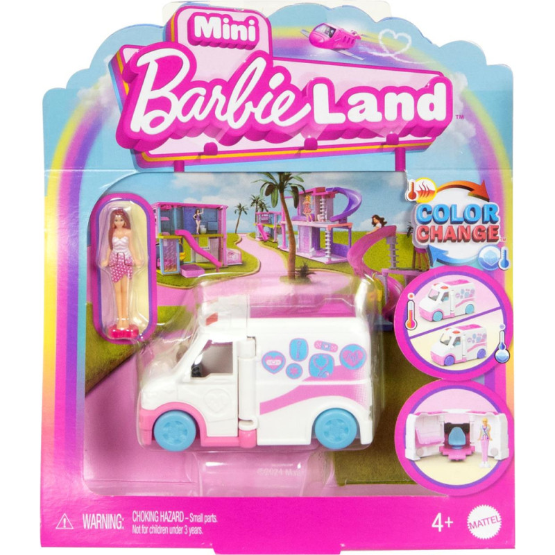 Mattel Barbie®: Mini BarbieLand - Doll and Care Clinic Vehicle (JRC34)