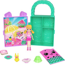 Mattel Polly Pocket: Tiny Worlds Big Surpises - Lil Styles Purple Playset (HYB13)