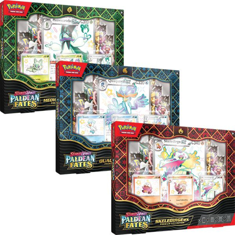 Pokemon TCG Paldean Fates Premium Collection BUNDLE (6 pcs)