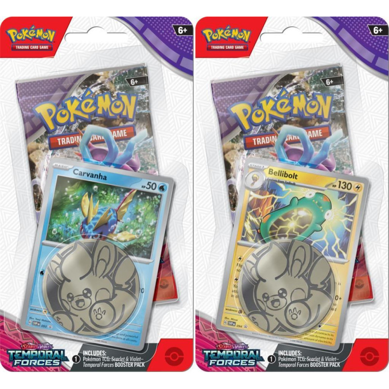 Pokemon TCG Scarlet & Violet - Temporal Forces - Checklane Blister Box (12)