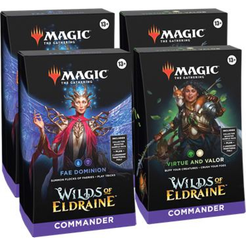 Magic the Gathering Wilds of Eldraine - Commander Deck Display (4)