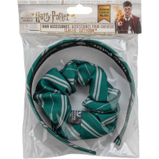 Cinereplicas Harry Potter Hair Headband scrunchy bow Set of 2 - CLASSIC - Slytherin