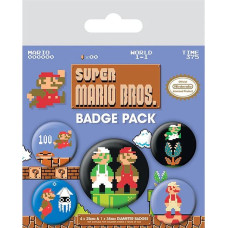 Pyramid Badge Pack Super Mario Bros