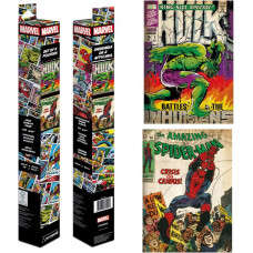 Pyramid Boxed Posters - MARVEL COMIC COVERS Spiderman&Hulk