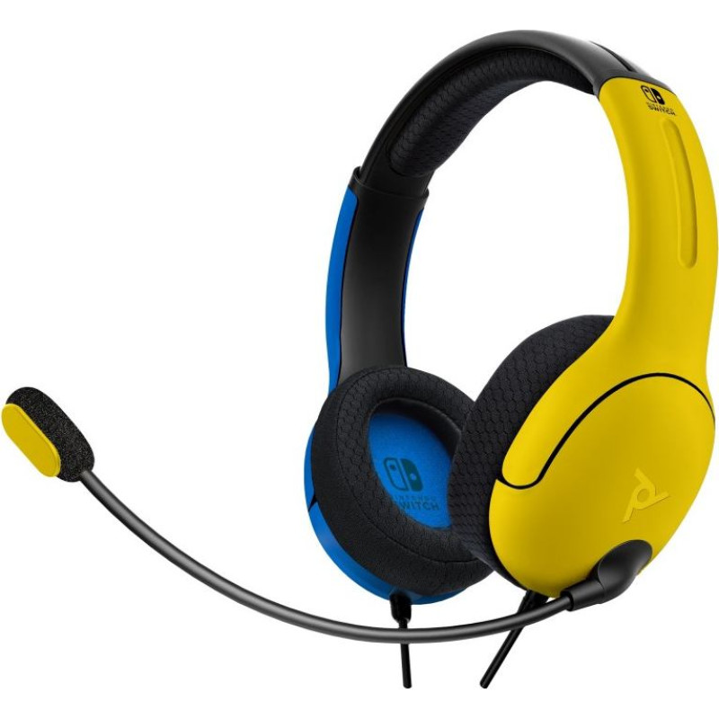 PDP LVL40 Wired Stereo Headset - Yellow/Blue Switch