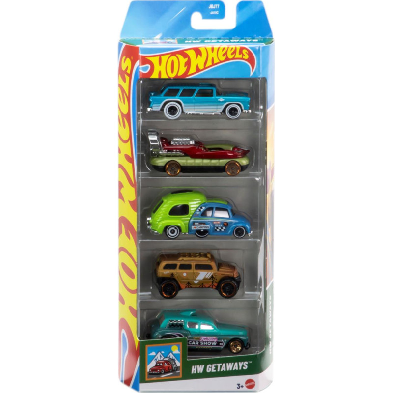 Mattel Hot Wheels - HW Getaways (Set Of 5) (JBJ77)