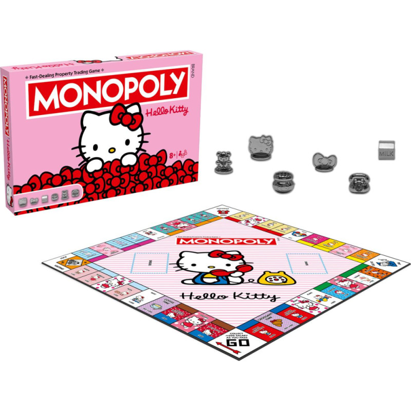 Winning Moves : Monopoly - Hello Kitty Board Game (English Language) (WM04863-EN1)