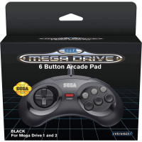 Retro-Bit SEGA MD 6-button Pad Black - pults