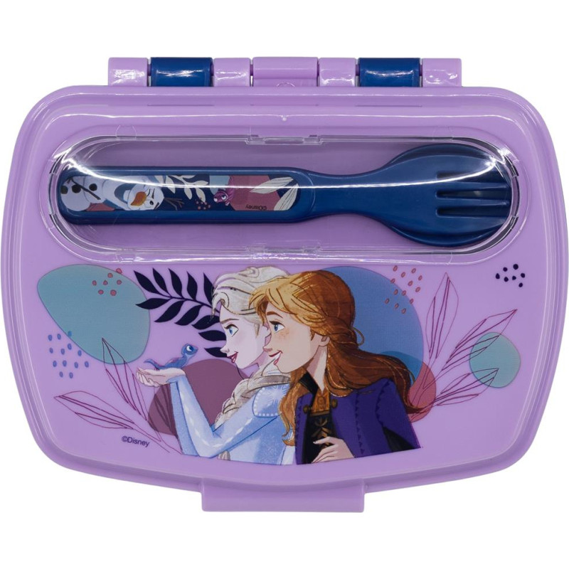 Stor Disney: Frozen Trust The Journey - Funny Sandwich Box With Cutlery (74209)