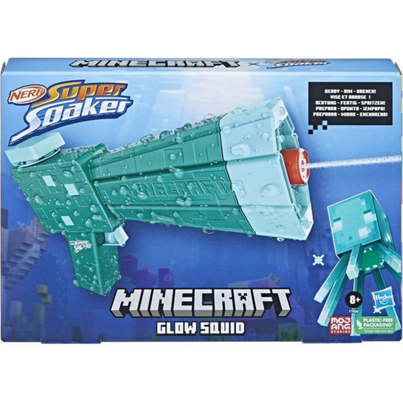 Hasbro Nerf Super Soaker: Minecraft - Glow Squid (F7600)