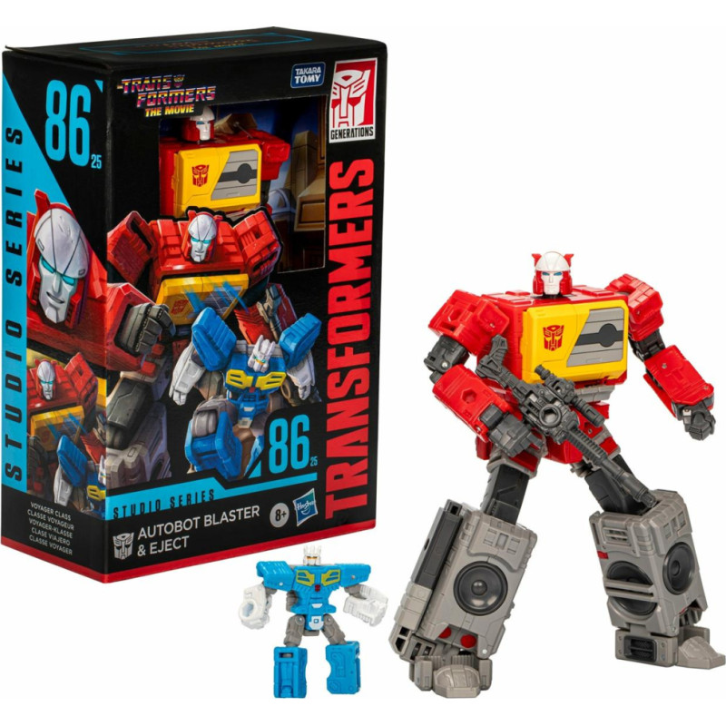 Hasbro Transformers: Generations Studio Series Voyager - Autobot Blaster & Eject Action Figure (F9654)