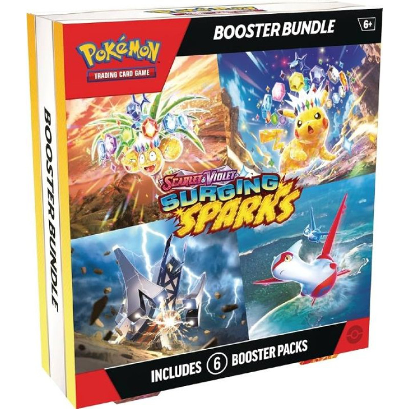 Pokemon TCG Scarlet & Violet 8 Surging Sparks Booster Bundle (6 packs)