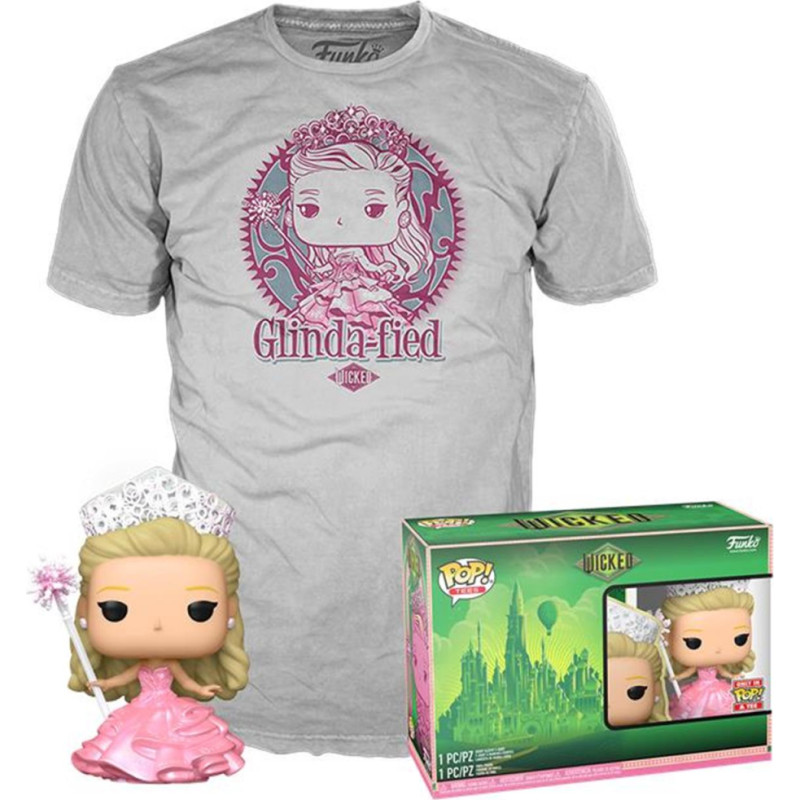 Funko Pop! & Tee (Adult): Wicked - Glinda Vinyl Figure and T Shirt (M)