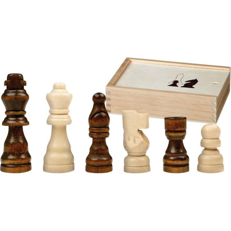 Philos Chess pieces Otto I, king height 62 mm, in wooden box šaha figūras 2016