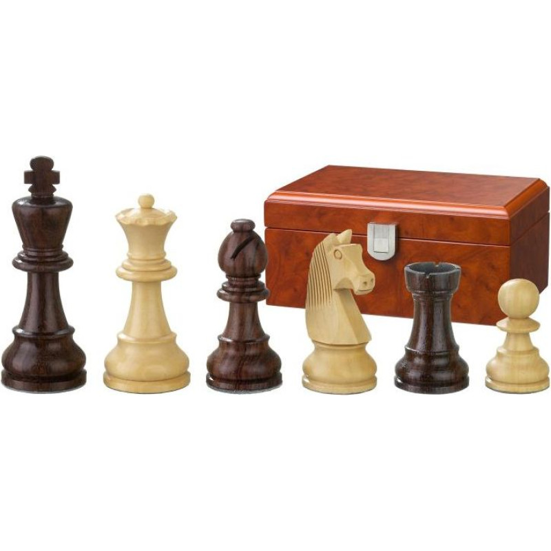 Philos Chess pieces Barbarossa, king height 65 mm, in wooden box šaha figūras 2113