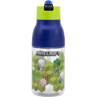 Stor : Minecraft - Isometric Double Opening Sipper Ecozen Bottle (420ml) (40465)