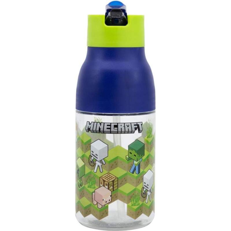 Stor : Minecraft - Isometric Double Opening Sipper Ecozen Bottle (420ml) (40465)