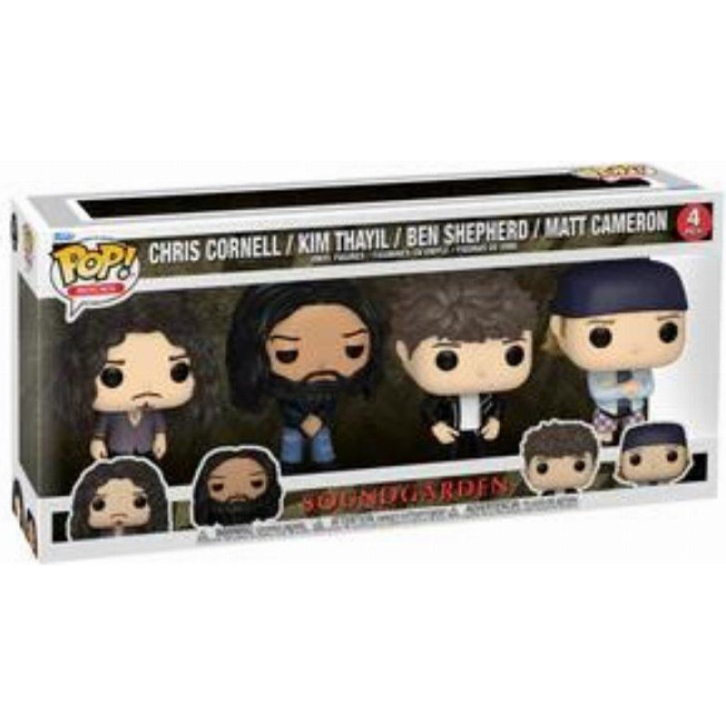 Funko Pop! 4-Pack Rocks: Soundgarden - Chris Cornell/Kim Thayil/Ben Shepherd/Matt Cameron Vinyl Figures